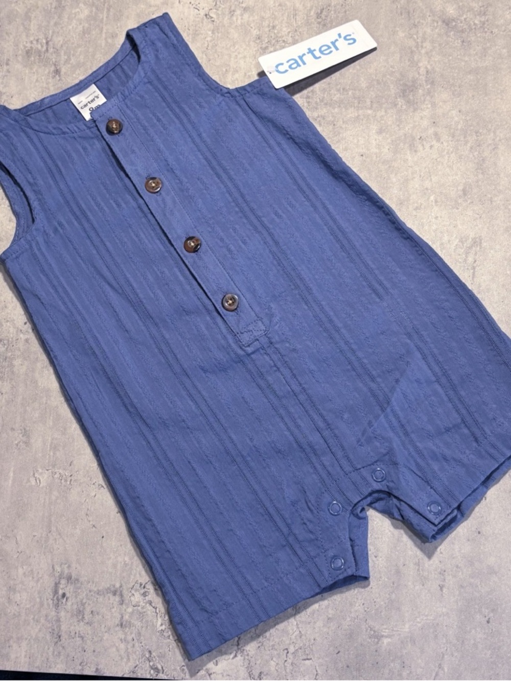 CARTER’S 100% Cotton Blue Romper Size 9 months